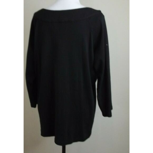 RAFAELLA STUDIO Womens Knit Pullover TOP - Size 2X - Black - Picture 8 of 10